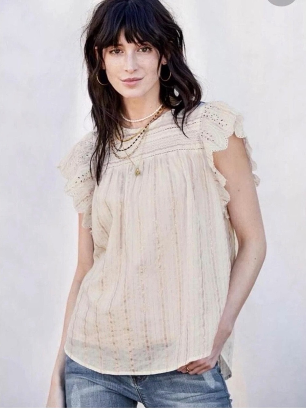 Womens Matilda Jane Good Hart GH Mockingbird Top Blouse Size medium